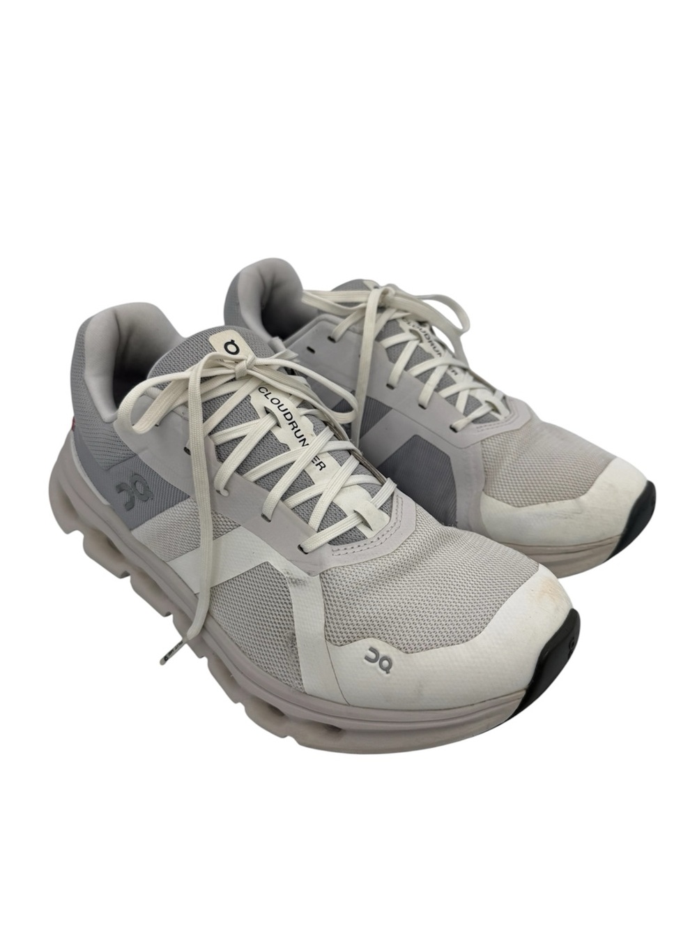 On Cloud Cloudrunner Womens Running Shoe Sneakers White/Frost Sz 10 Wide Comfort